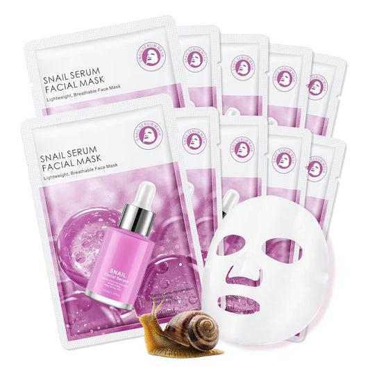 Snail Serum Face Masks Skincare 10 Packs